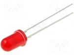 Светодиод 5mm червен 12V OSR6LU5B64A-12V LED; 5mm; червен; 100-130mcd; 60°; Чело: изпъкнал; Растер:2,54mm